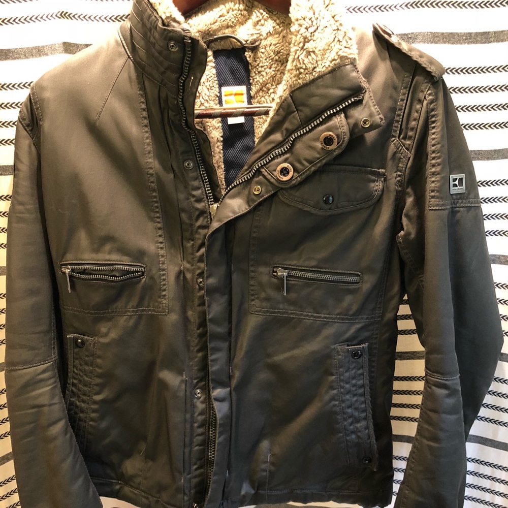 Boss Orange Green/Grey Bomber Jacket